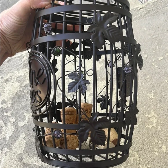 Metal! White Snowman and Black Wine Cork Holder Set - Picture 10 of 16